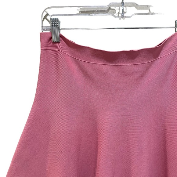 BCBGMaxazria Amilya A Line Bandage Skirt Pink Rose Size Medium - Picture 4 of 9